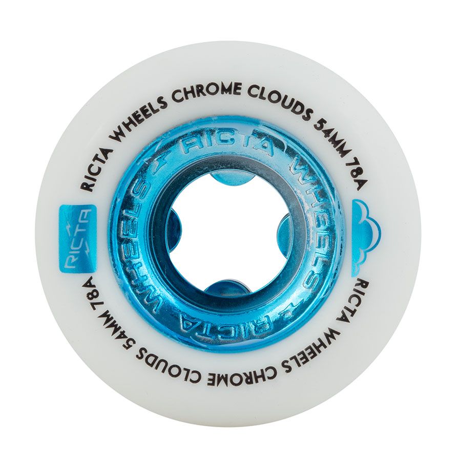 RICTA WHEELS CHROME CLOUDS BLUE 78A 54mm