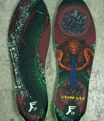 Moldable Hi Profile Kingfoam Elite FP Insoles - King Lizard