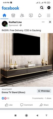Tv stand and Coffee table set High gloss