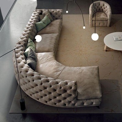 arc shaped couch