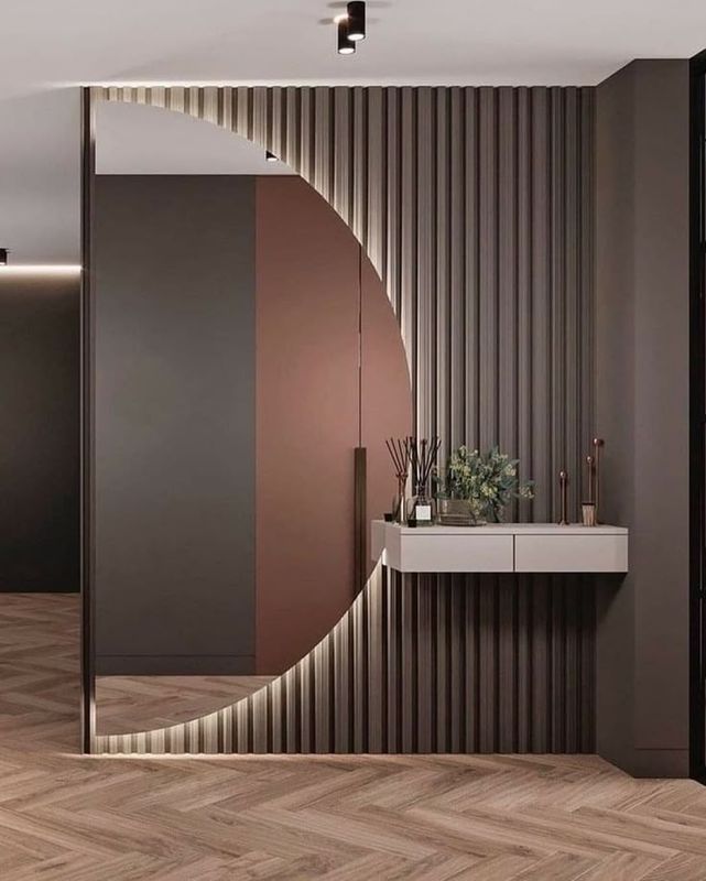 Half moon dresser / entrance console