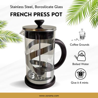 French Press Coffee Pot – 1 Liter