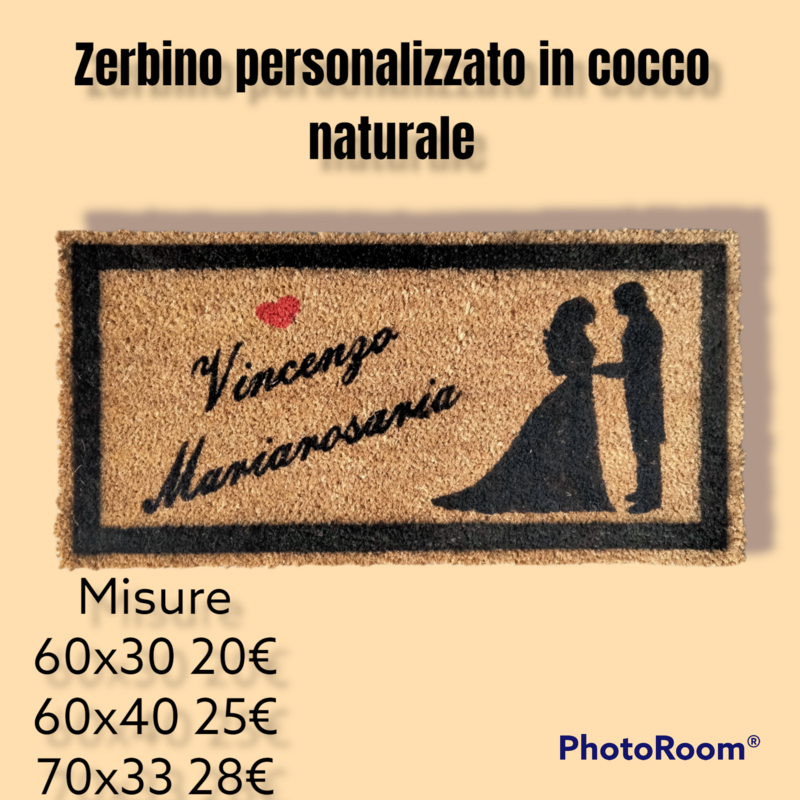 Zerbino Personalizzato modello sposi 