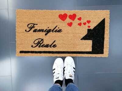 Zerbino Personalizzato con casetta e cognome Zerbino Personalizzato con casetta e cognome
