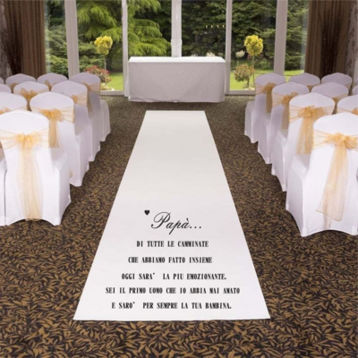 Tappeti  matrimonio personalizzati