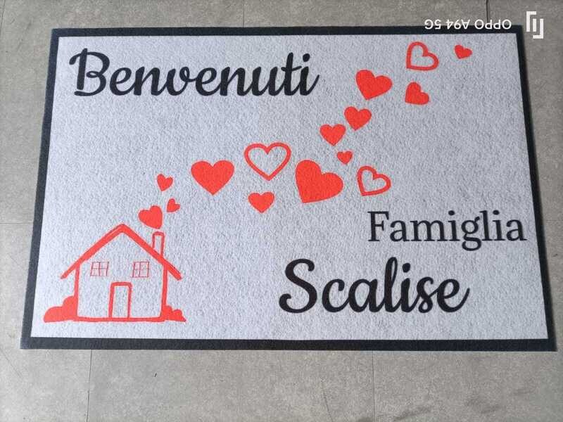 Tappeto personalizzato stampato modello con casetta 60x40