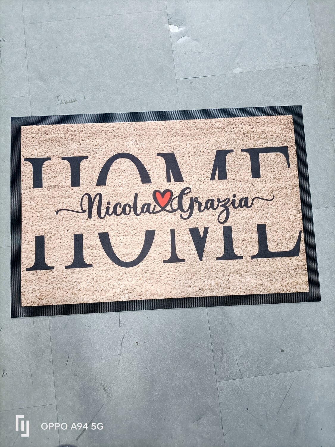 Zerbino Tappeto Personalizzato Modello home effetto cocco 