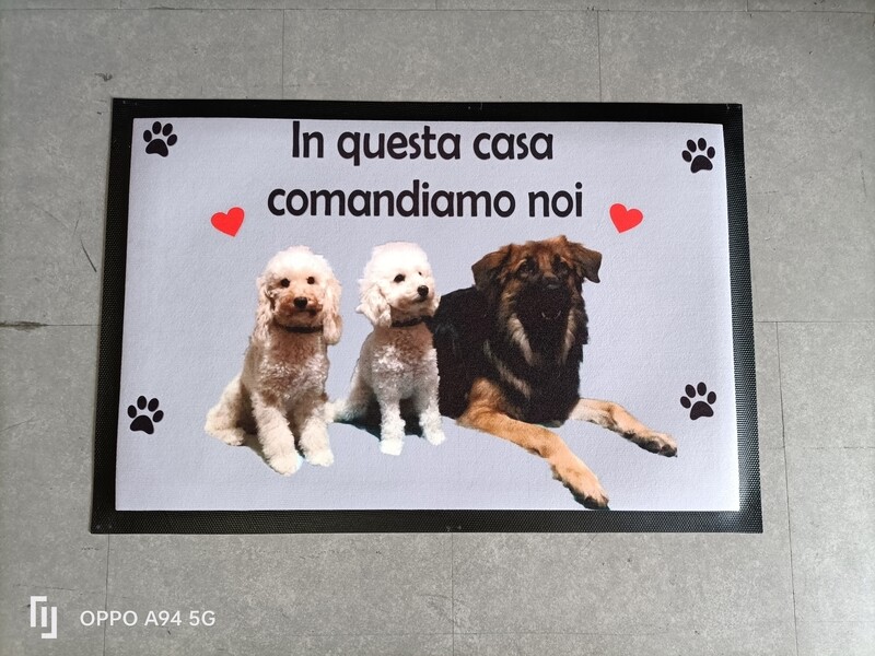 Zerbino personalizzato con foto del tuo cane