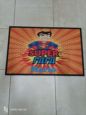 Tappeto Zerbino Festa del papà personalizzato 