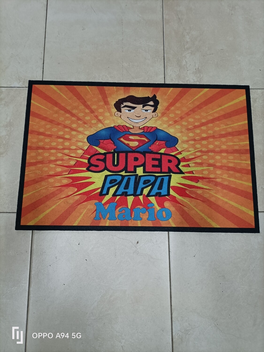 Tappeto Zerbino Festa del papà personalizzato 