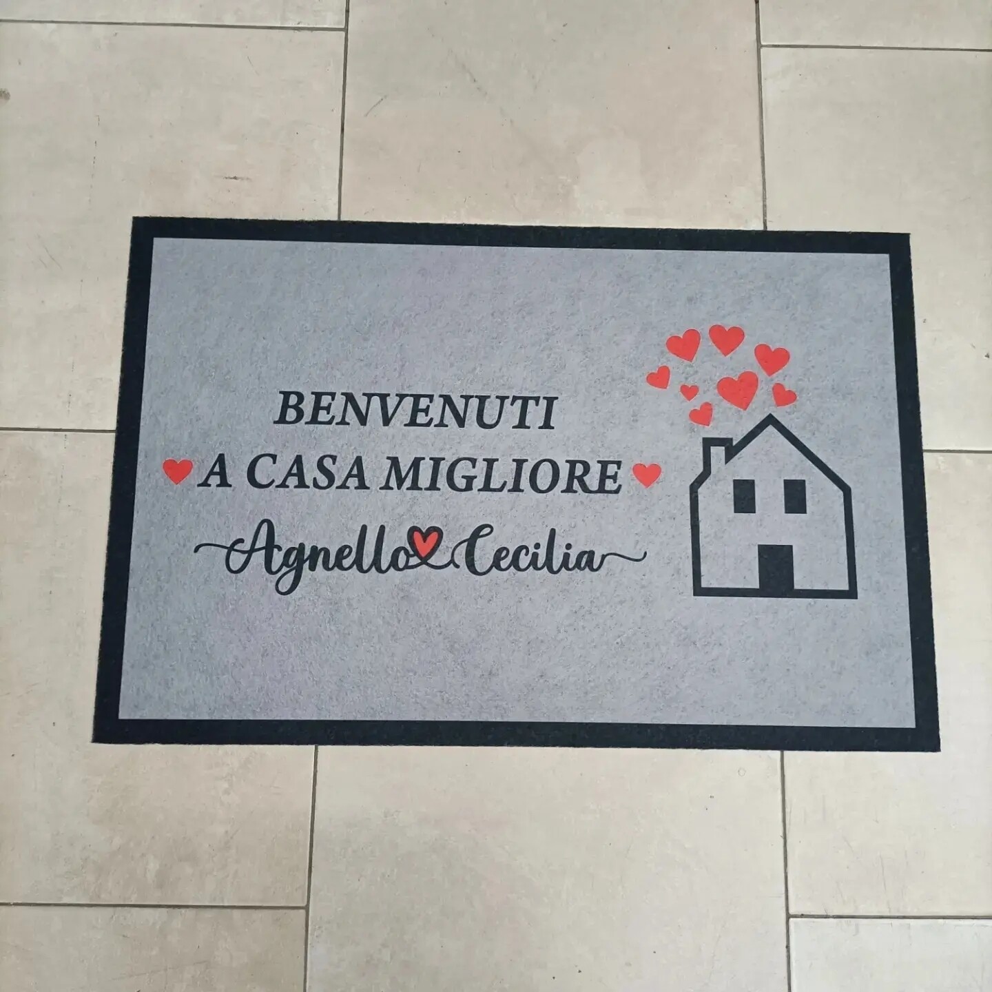 Tappeto personalizzato Zerbino con nomi 