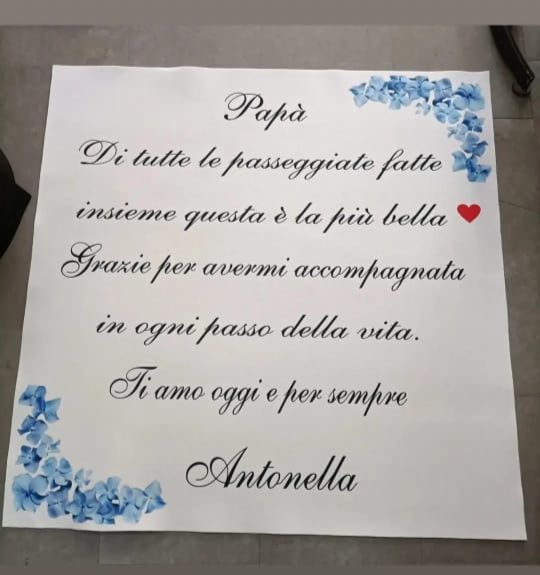 Tappeto  Personalizzato per matrimonio con decorazioni