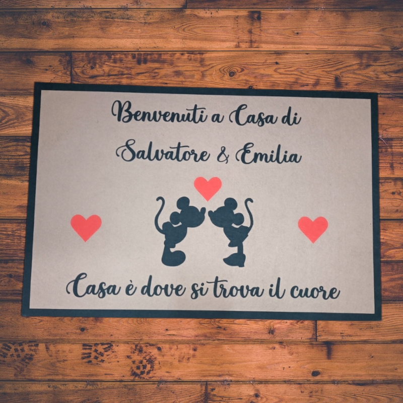 Tappeto personalizzato Minni e topolino 60x40