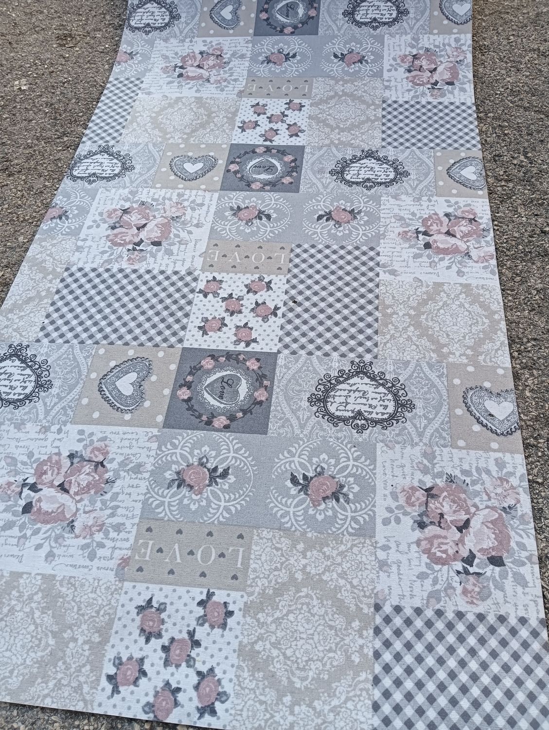 Passatoia tappeto shabby in cotone 