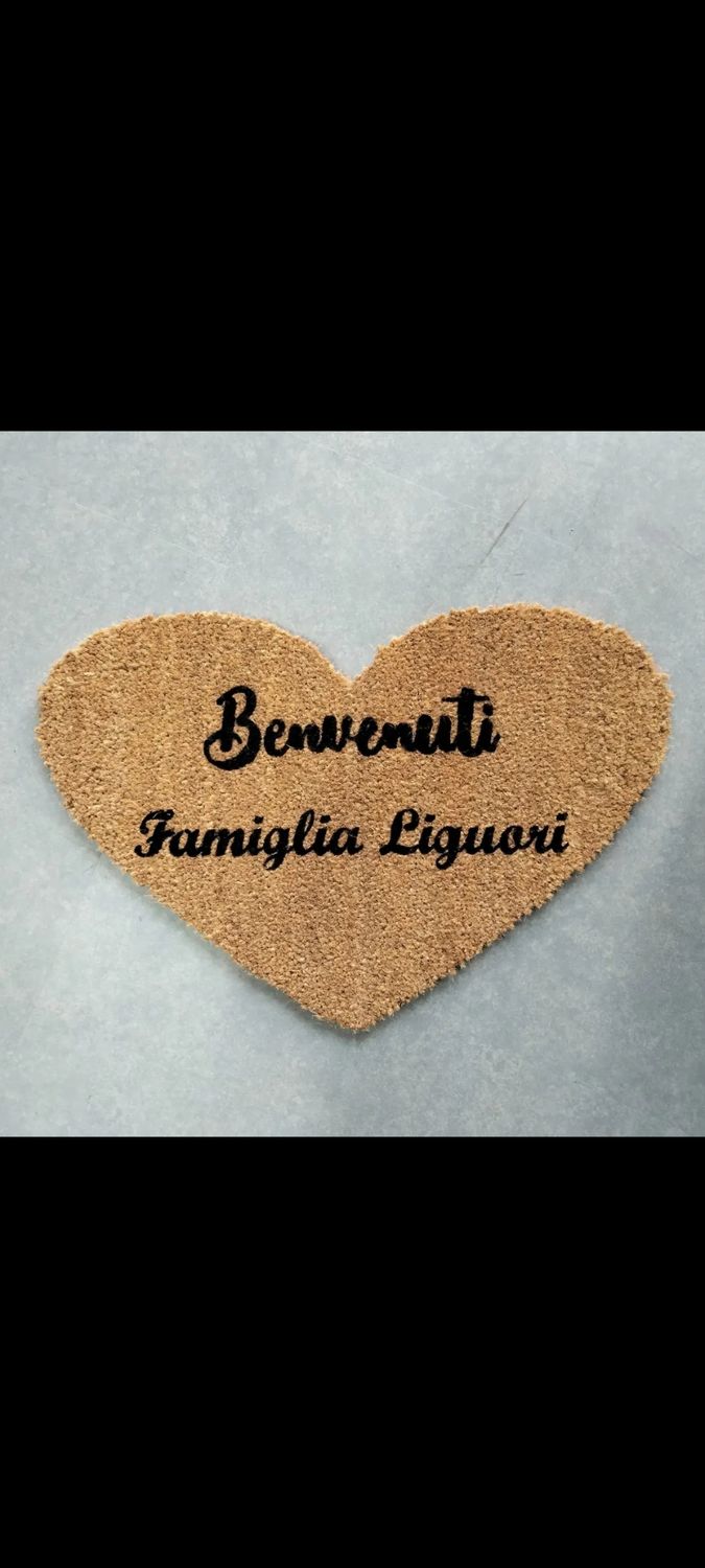 Zerbino Personalizzato forma di cuore 