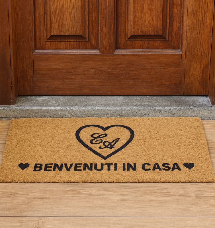 Zerbino Personalizzato con cuore ed iniziali 