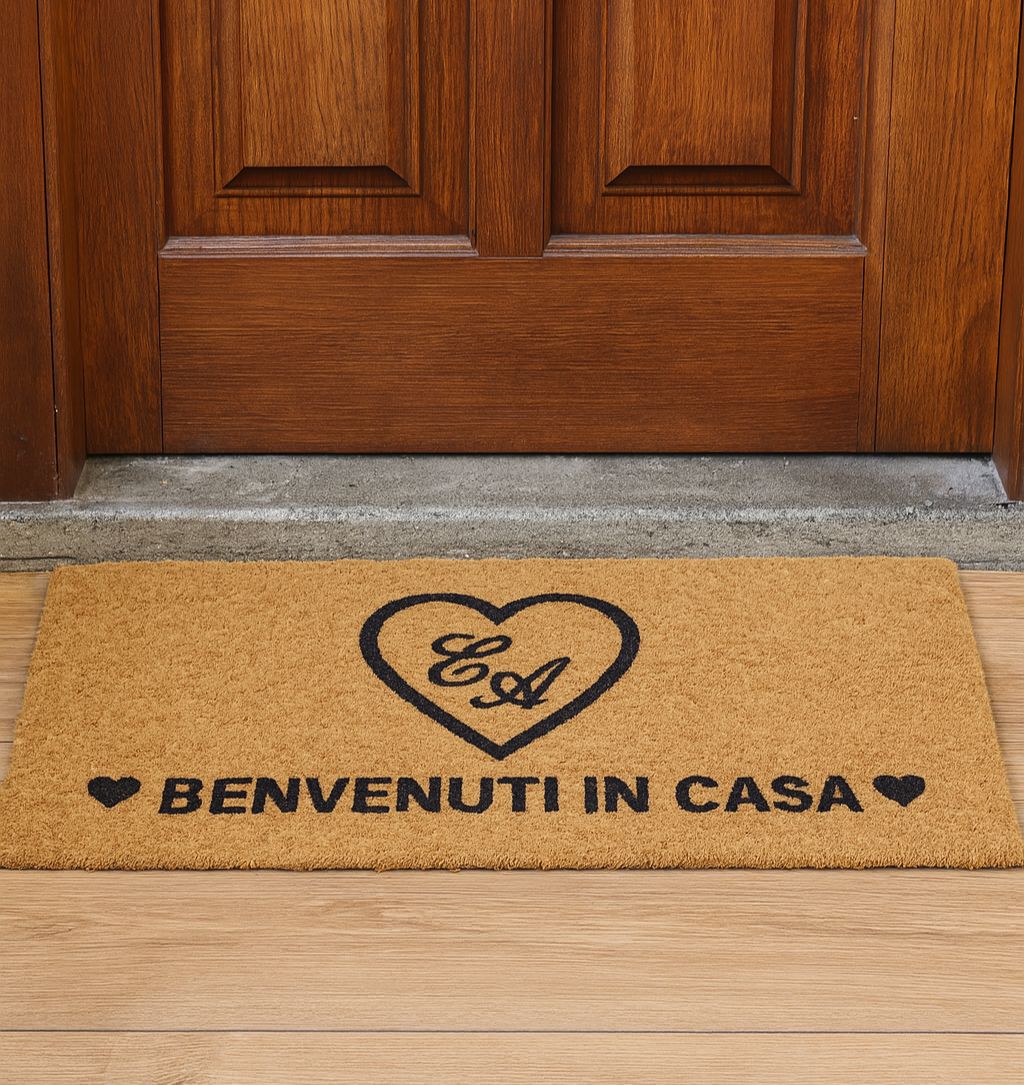 Zerbino Personalizzato con cuore ed iniziali 
