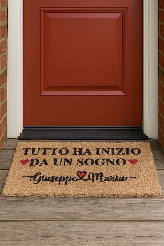 Zerbino Personalizzato Con frase e nomi 
