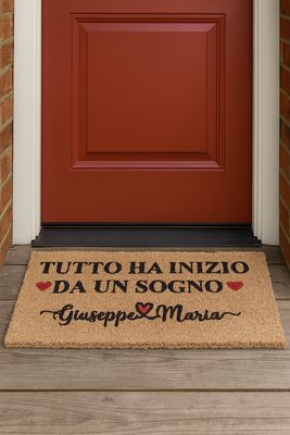 Zerbino Personalizzato Con frase e nomi