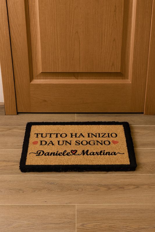 Zerbino Personalizzato con frase e nomi 