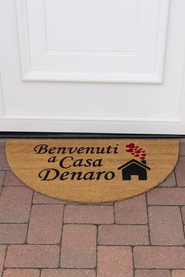 Zerbino Personalizzato modello mezzaluna Zerbino Personalizzato modello mezzaluna