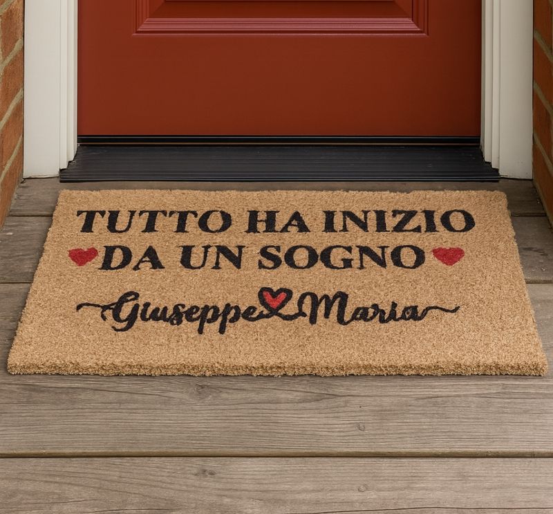 Zerbino Personalizzato Con frase e nomi 