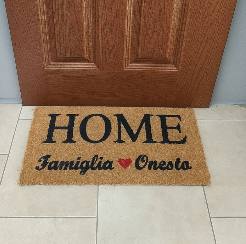 Zerbino home Benvenuti personalizzato