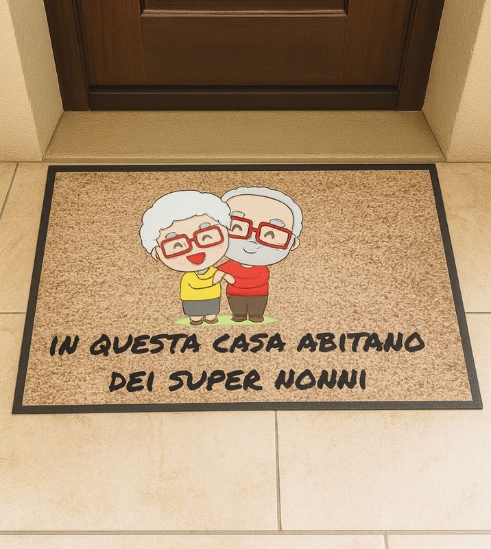 Tappeto Zerbino effetto cocco festa dei nonni
