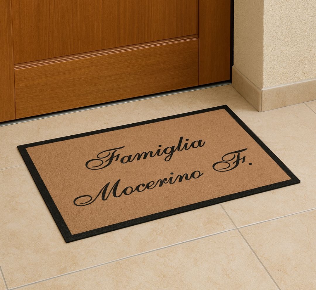 Tappeto Zerbino personalizzato con cognome 
