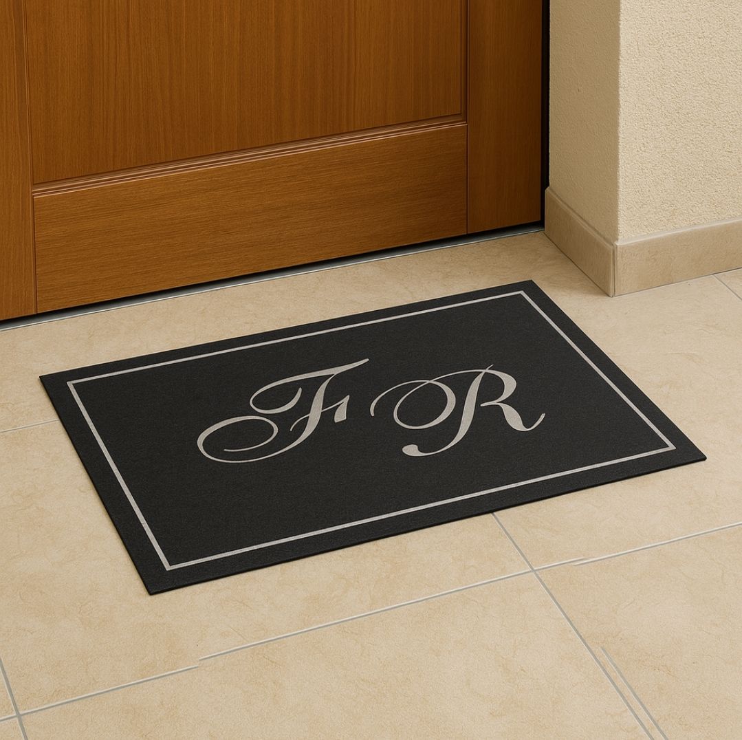 Tappeto personalizzato Zerbino con iniziali