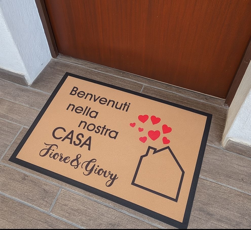 Zerbino Tappeto Personalizzato Asciugapasso con casetta