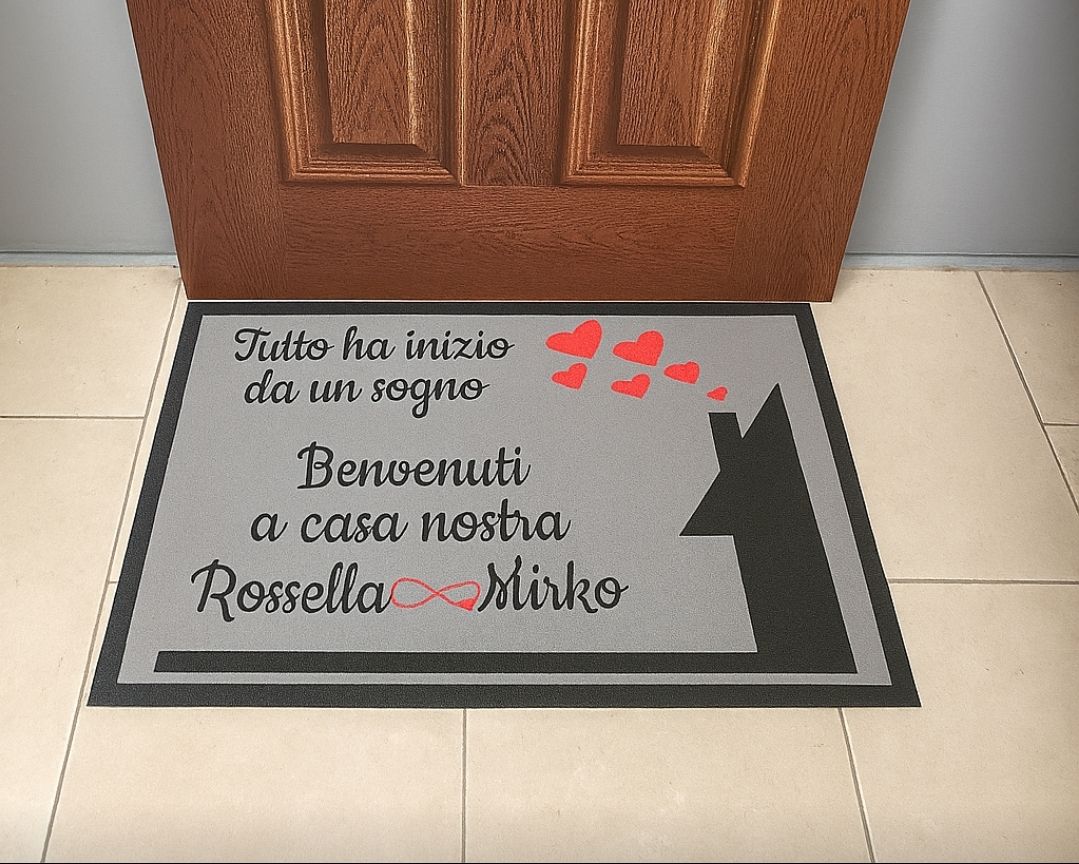 Tappeto zerbino personalizzato Famiglia 