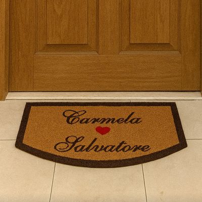 Zerbino personalizzato intarsiato modello con nomi