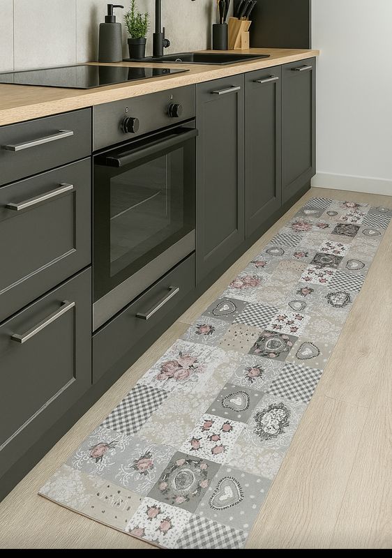 Passatoia tappeto shabby in cotone 