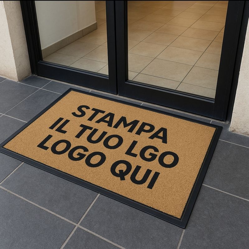Zerbino Tappeto Personalizzato Asciugapasso con logo