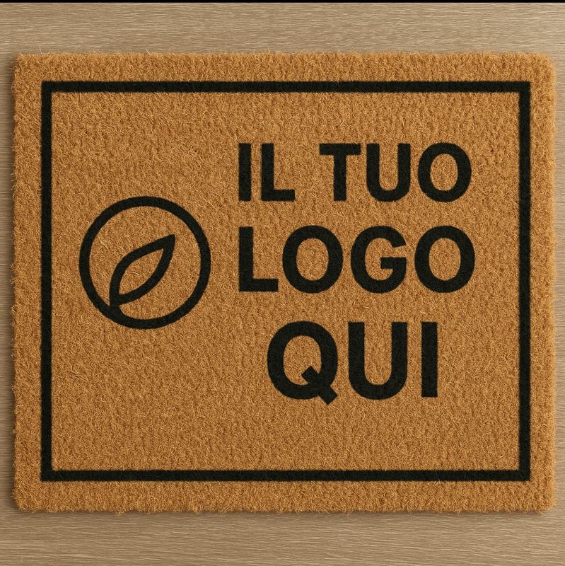 Zerbino Personalizzato in cocco con logo