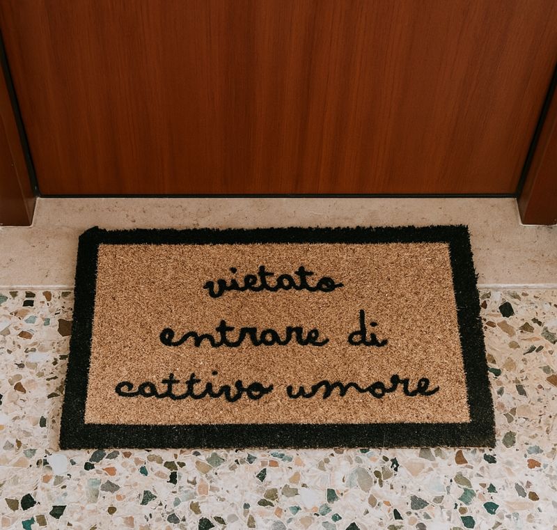 Zerbino simpatico vietato entrare di cattivo umore