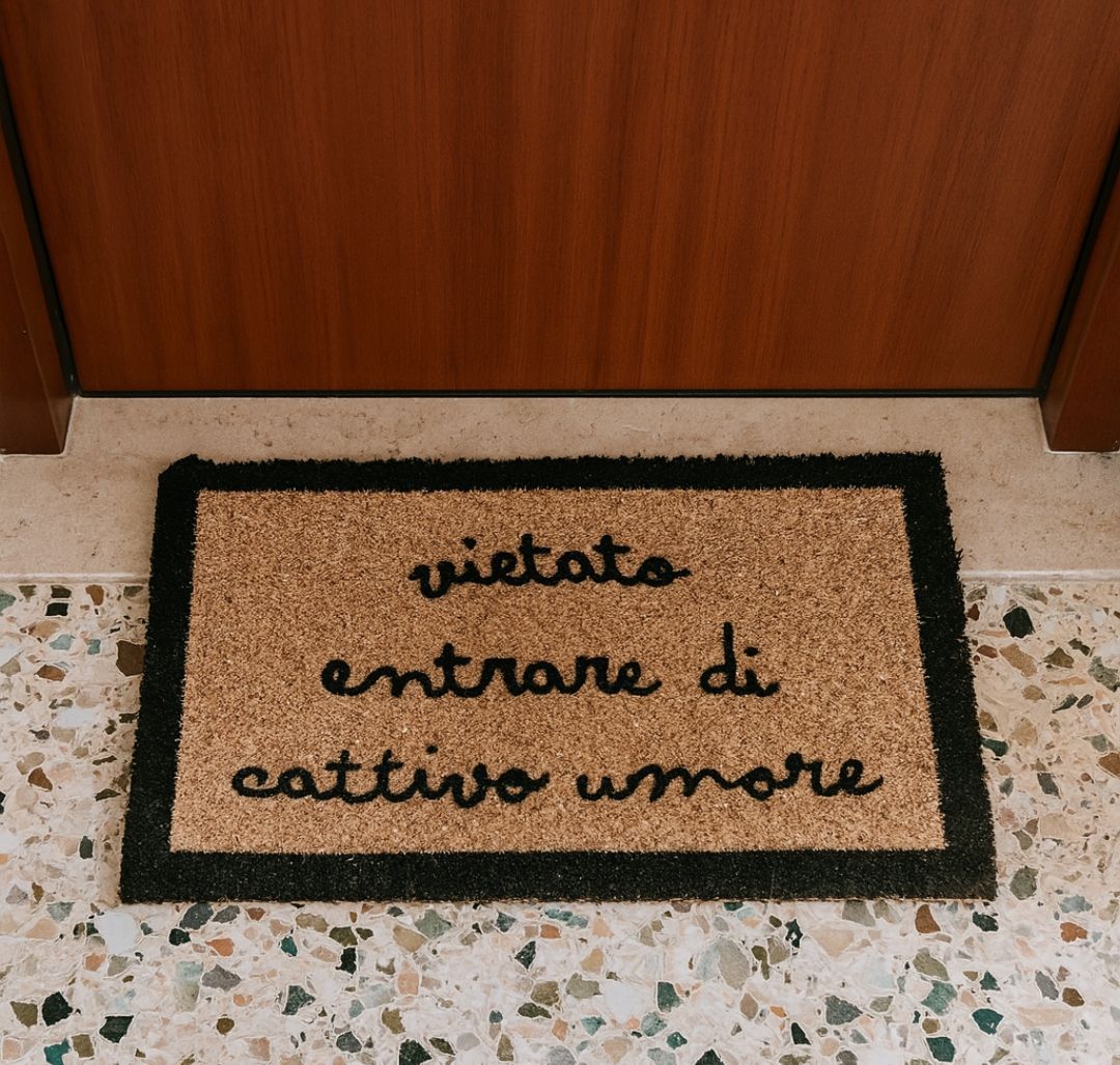 Zerbino simpatico vietato entrare di cattivo umore