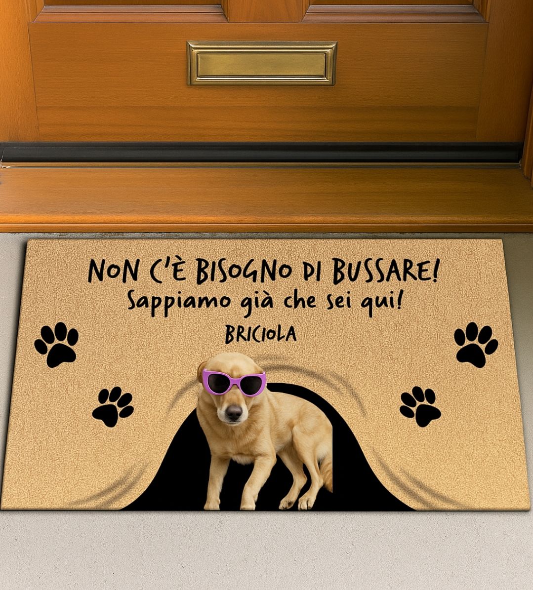 Zerbino personalizzato con foto del tuo cane