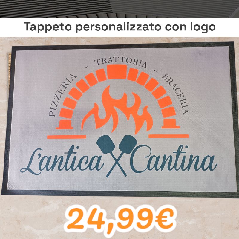 Zerbino Tappeto Personalizzato Ristorante 