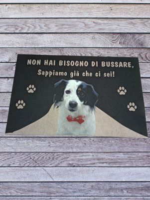Zerbino personalizzato con foto del tuo cane