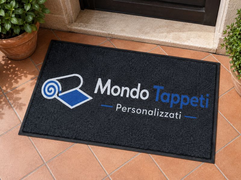 Tappeto Personalizzato con bordo in gomma 