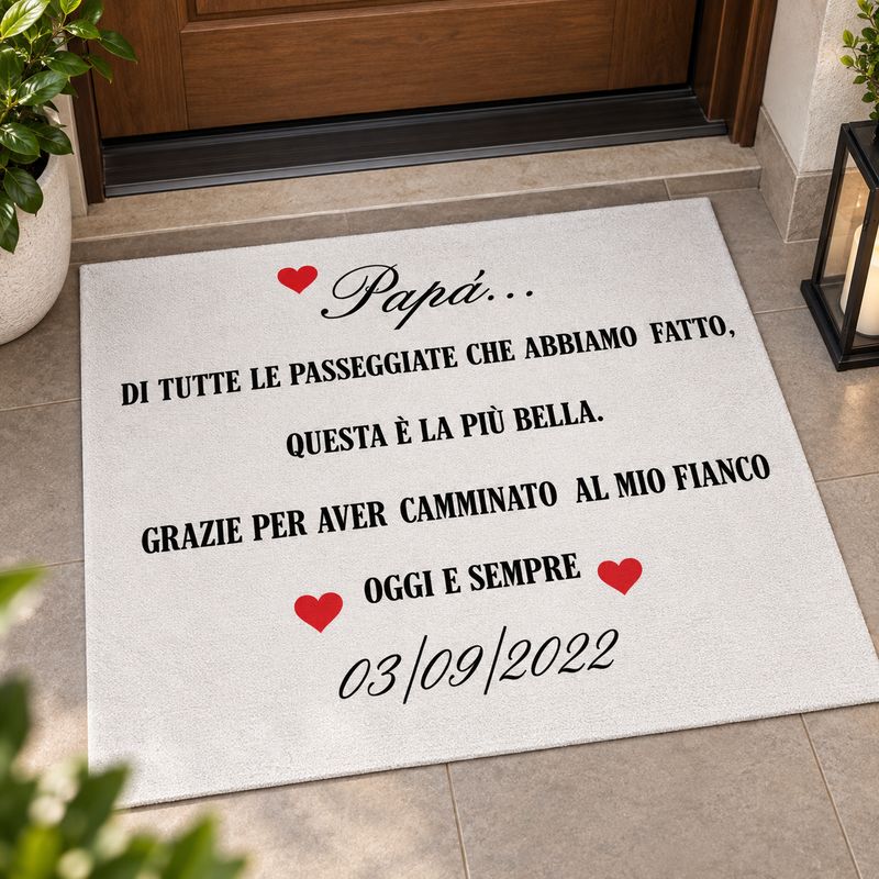 Tappeto personalizzato per matrimonio con data personalizzata Tappeto personalizzato per matrimonio con data personalizzata