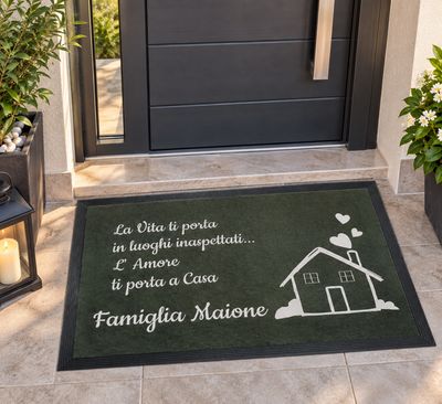 Zerbino Tappeto Personalizzato frase 