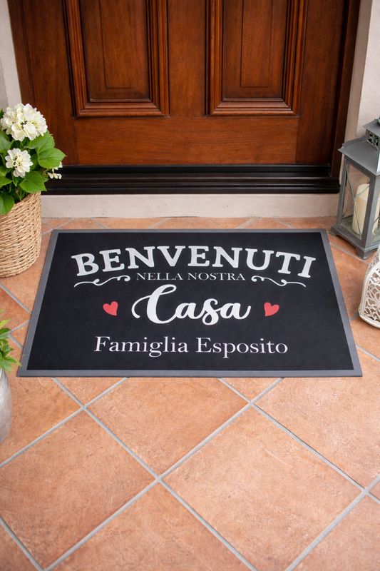 Zerbino personalizzato con frase Zerbino personalizzato con frase