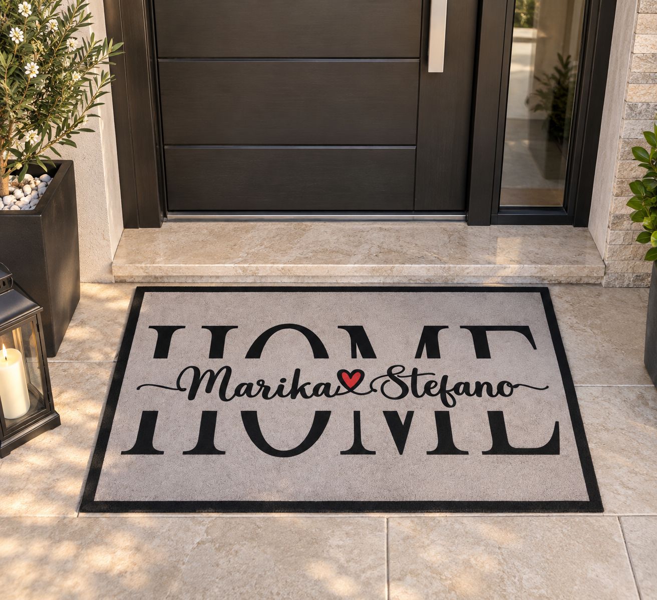 Tappeto personalizzato Zerbino Nome Modello home 