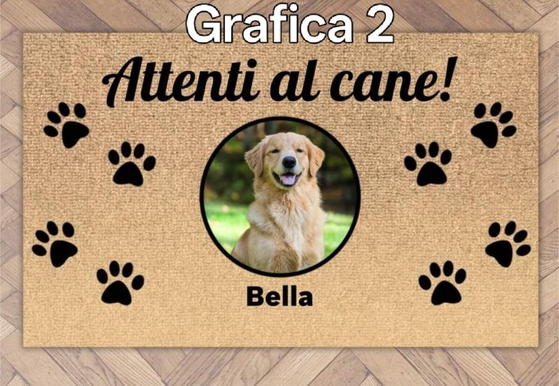 Zerbino personalizzato con foto del tuo cane o gatto 