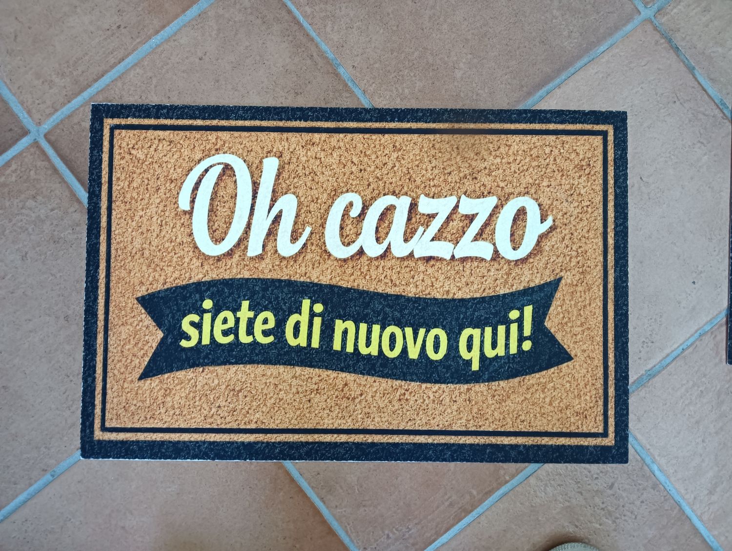 Tappeto Zerbino Simpatico oh cazzo  siete di nuovo qui 