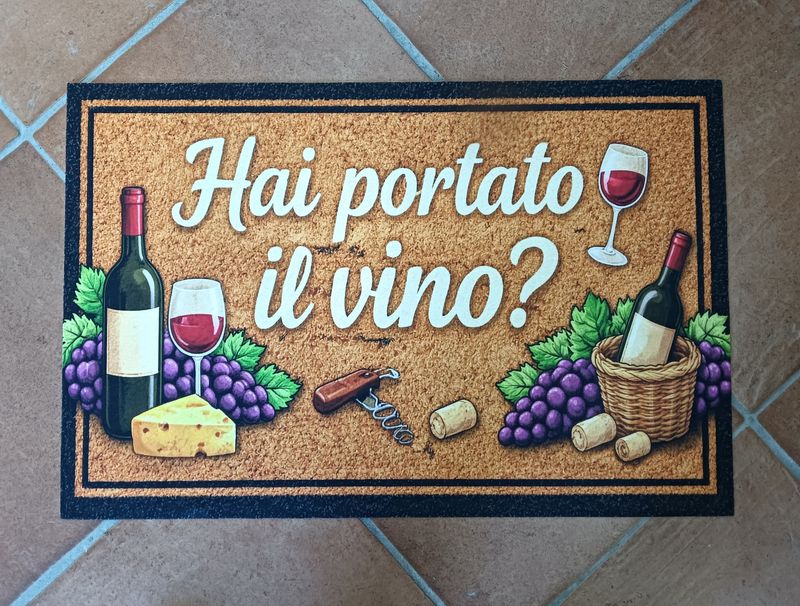 Tappeto Zerbino Simpatico hai portato la birra? 