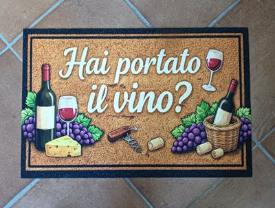Tappeto Zerbino Simpatico hai portato la birra? 